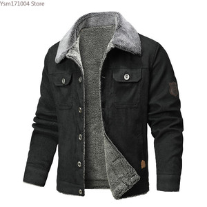 <b>Winter</b> Men's Jacket Lapel Lamb Hair Thickened Denim Jacket High-quality Men Clothing Male Casual <b>Tight</b> Warm Down Jackets 5XL - - Product Image 3