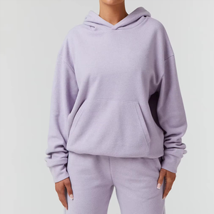 Ensembles de survêtements personnalisés pour couples, ensemble de sweat-shirts unisexe en molleton technique, ensemble de sweat-shirts et pantalons de survêtement deux pièces pour femmes - Product Image 4