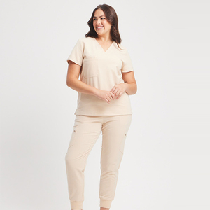 Tenues d'infirmiers pour hommes, couleur unie personnalisable, nouvelle collection, tissu épais, multi-poches, prix usine, uniformes de travail tendance - Product Image 2