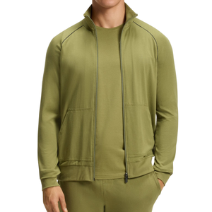 Pijamas de Algodón Elástico sin Mangas para Hombre con Cierre y Logotipo de Marca Bordado, Ropa Casual para el Hogar, Fabricación ODM OEM, Bangladesh - Product Image 3