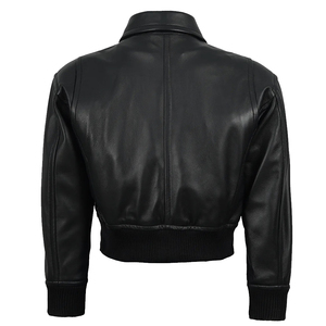 Chaqueta de Invierno para Hombre, Último Modelo, Alta Calidad, Personalizada, de Cuero Genuino, con Cuello Alto, Logotipo Frontal, Impermeable, Transpirable, OEM/ODM - Product Image 4