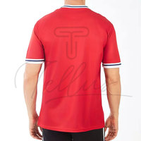 Camiseta de Fútbol de Alta Calidad, Impresa, Transpirable, Ligera, 100% Poliéster Sublimado, Ropa Deportiva al por Mayor, Logotipo Personalizado, Manga Corta