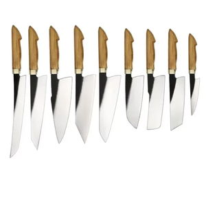 Coffret de 9 Couteaux de Cuisine LEGACY BLADES en Acier Carbone Robuste avec Manche en Bois Naturel – Fournisseur en Gros - Product Image 1