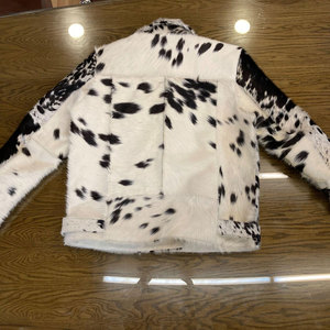Chaqueta de Invierno de Cuero Genuino de Vaca de Alta Calidad para Hombre, Corte Ajustado Informal, Cuello Alto, Logotipo Frontal, Impermeable, Transpirable y Resistente al Viento - Product Image 2