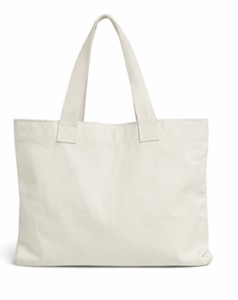 Sac fourre-tout en toile de coton écologique personnalisé, impression personnalisée, logo vierge, motif de dessin animé, fermeture à glissière, longue poignée COTTON FIELD - Product Image 1