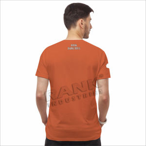 T-shirts décontractés pour hommes 100% coton, col en V, imprimés, confortables, manches courtes, coupe ample - Product Image 2