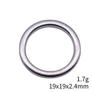 Conector de Anillo Circular Cerrado Liso de 19x19x2.4mm, Aleación de Zinc Plateado Antiguo para Macramé y <span class=keywords><strong>Atrapasueños</strong></span> - Product Image 3