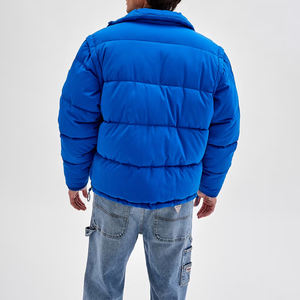 Chaqueta de Invierno Acolchada Personalizable al por Mayor, Chaqueta de Hombre con Cierre Completo, Estilo Urbano, Lavada, en Tendencia - Product Image 6