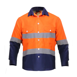 2026 Workwear Long Sleeve Construction Industrial Shirt Breathable And <b>Waterproof</b> And Excellent Safety <b>Work</b> - Product Image 1