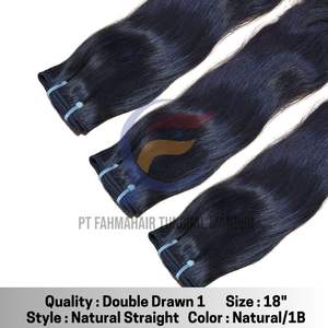 Nouveauté Extensions de cheveux raides naturels indonésiens meilleur vendeur 2025 Double trame haut de gamme 8 "-30" longueur cheveux humains - Product Image 4