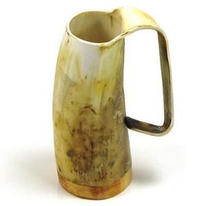 High Selling Viking Real Ox Horn Mug Eco-Friendly Durable Lightweight American Style Camping Use Bamboo Lid Unique Customized - Product Image 3