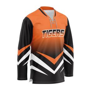 เสื้อฮอกกี้ทีมชาติอิตาลีสีน้ำเงินแบบผูกเชือก ราคาโรงงานถูก พร้อมฮู้ดสำหรับกรรมการ  แบบซับลิเมชั่น - Product Image 2