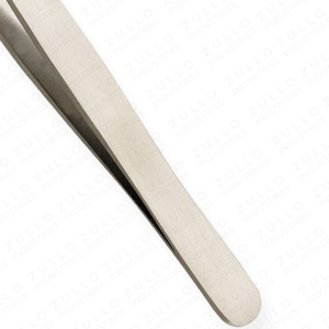Sand Finish Stainless Steel Slanted Eyebrow Tweezers Powder Coated Custom Color OEM Private Label Precision <b>Tool</b> - Product Image 5