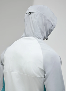 Mens <b>waterproof</b> full zip tracksuit with hood breathable windbreaker <b>jacket</b> and jogger pants set for gym running or travel - Product Image 5
