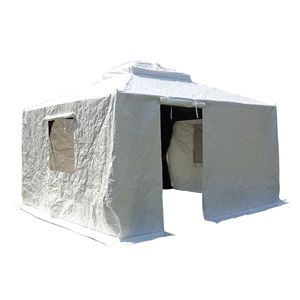 Copertura per Gazebo 12x12 con Tetto Rigido, Copertura Universale Invernale per Esterni con Pareti Laterali e Finestre a Rete, Tenda Impermeabile per Tutte le Stagioni e Pergola - Product Image 1