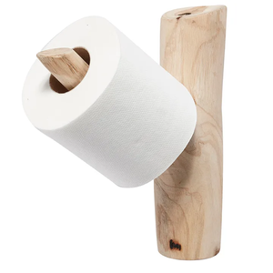 Porte-papier toilette en cuir et bois, accessoires de salle de bain à fixer au mur, porte-papier pour la maison et la cuisine, produit le plus vendu - Product Image 4