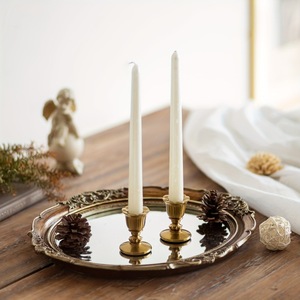 <b>Brass</b> <b>Candlestick</b> Holder Set with Tapered Design for Home Decoration - Product Image 4