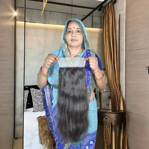 Extensions de cheveux 100% naturels, prix de gros d'usine, cheveux indiens non traités, lisses, fournisseur brut par Export - Product Image 2