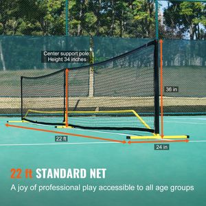 Sistema di Rete da Pickleball Portatile da 22 Piedi, Dimensioni Regolamentari, per Esterni, Resistente alle Intemperie, Telaio in Metallo Stabile, Rete in PE Robusta per il Gioco - Product Image 2