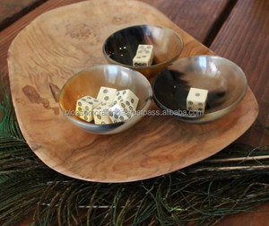 Cuenco de Cuerno Hecho a Mano de Alta Gama, Cuenco de Cuerno de Búfalo Natural, Artículo de Decoración Ecológico para Mesa de Comedor - Product Image 1