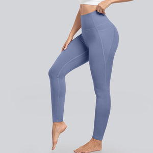 Leggings de Yoga para Mujer, Diseño Moderno, Cintura Elástica Sin Costuras, Material Transpirable, Color Sólido, con Pedrería, Elásticos en 4 Direcciones - Product Image 4