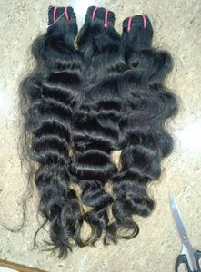 Raw Indian Hair Raw Wavy Lace Front <b>Wig</b> Reusable <b>Clip</b> In Hair Extensions Human Hair Easy Install Natural Volume Look - Product Image 5