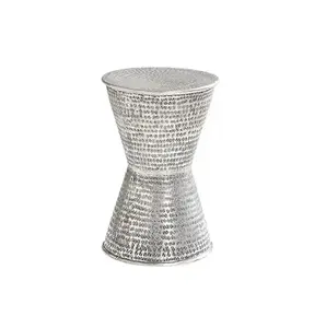 Mesa de Centro de Metal Estilo Tambor, Mesa de Café de Diseño Elegante Hecha a Mano, Muebles en Venta, Mesa Auxiliar con Acabado Personalizado - Product Image 1