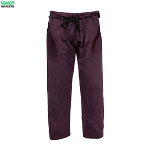 Kimono de judo marron, uniforme d'arts martiaux violet, 100% coton, tenue d'entraînement, veste kimono cousue, pantalon résistant aux déchirures - Product Image 3