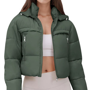 Chaqueta Acolchada de Invierno 2025 para Mujer, con Cierre, Estampado, Transpirable, Impermeable, Resistente al Viento, Talla Grande, Largo Regular - Product Image 5