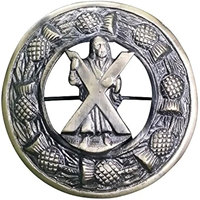 Broche écossaise traditionnelle St. Andrew Design Fly Plaid 3 pouces, style antique, vente en gros d'usine 2026