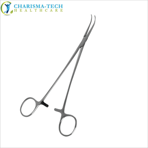 คีมผ่าตัดโค้ง Charisma-Tech ทำจากเหล็กกล้าไร้สนิม เครื่องมือผ่าตัดแบบใช้มือ คลาส II ขนาด 16 ซม. สำหรับการผ่าตัดทั่วไป ได้รับมาตรฐาน CE ISO13485 - Product Image 1