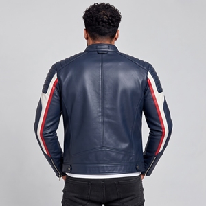 Nouvelle arrivée : veste en simili cuir pour moto, finition durable, coupe confortable, fermeture éclair, design résistant au vent, idéale pour la course. - Product Image 6