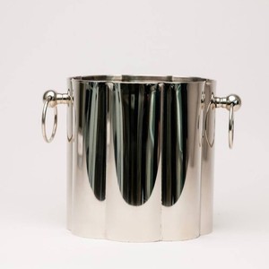 Seau à glace rond en aluminium de 5 L, style américain, pour fêtes, bars, restaurants, refroidisseur de vin – Vente en gros - Product Image 1