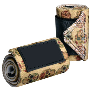 Attelle de soutien du poignet avec fermeture à boucle pour la musculation, l'entraînement en force, unisexe, motif floral, polyester - Product Image 1