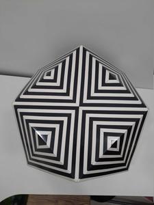 Mesa de Cajones con Incrustaciones de Hueso de ILAHI, Diseño Moderno con Detalles de Ágata, Almacenamiento de Tres Niveles, Mueble Portátil para el Hogar - Product Image 3