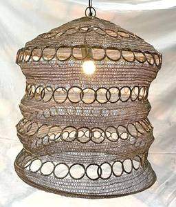 โคมไฟเพดาน LED ดีไซน์โบฮีเมียนทันสมัย แบรนด์ Sonnet Decor รุ่น Luxury ทำจากเหล็กถักมือ แสงวอร์มไวท์ 3500K CRI 80 เหมาะสำหรับที่อยู่อาศัย - Product Image 3