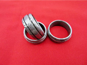 Anillo de Boda Unisex SJ SJ-RN-1228 de Acero de Damasco con Forma de Espiral e Incrustaciones de Acero, Personalizable para Compromiso, Aniversario, Fiesta, a la Moda - Product Image 5