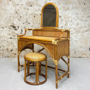 Top pick makeup vanities modern furniture for home space natural rattan make up <b>dressing</b> <b>table</b> - Product Image 1