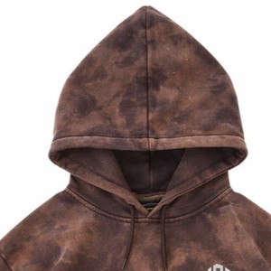 Fournisseur de vêtements streetwear sur mesure OEM, sweats à capuche vintage lavés 500 GSM, pulls en molleton épais surdimensionnés, marque privée - Product Image 3
