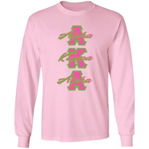 Sweat-shirt rose à manches longues et col rond pour femme, pull décontracté, haut de sport avec poignets côtelés et motif imprimé, tendance - Product Image 1
