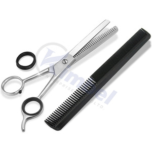 Juego de tijeras profesionales de acero inoxidable para peluquería, muy vendidas, para uso en barberías y personal. - Product Image 4