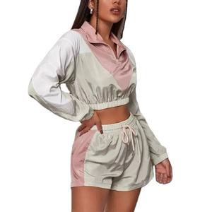 Conjunto de Pantalones Cortos y Chaqueta Cortavientos de 2 Piezas Personalizable para Mujer, con Cierre, Transpirable e Impermeable, de Primera Calidad - Product Image 6