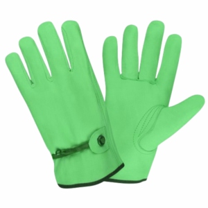 Gants de conducteur en cuir de vachette pleine fleur et croûte de cuir de qualité supérieure, résistants à l'abrasion, durables et robustes pour la protection individuelle - Product Image 5