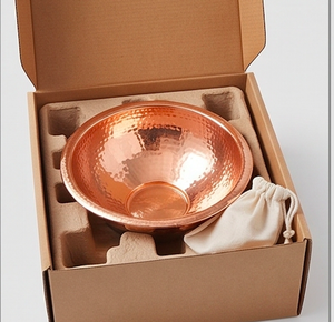 Handmade Copper Fruit Bowl With Hammered Finish Modern Decorative Serving Dish For <b>Kitchen</b> Use And Dining Use - Product Image 4