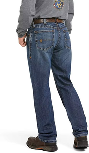 Jean déchiré pour homme grande taille, coupe droite, taille mi-haute, délavé, écologique, séchage rapide, léger, 100 % coton - Product Image 3