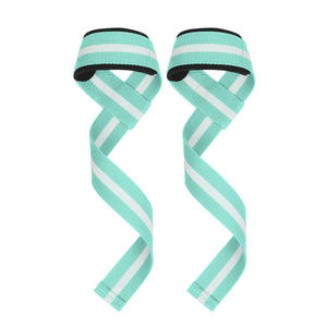 Al por mayor, al mejor precio: Muñequeras de poliéster y algodón con una o dos franjas, con silicona, para ejercicio y levantamiento de pesas. - Product Image 2