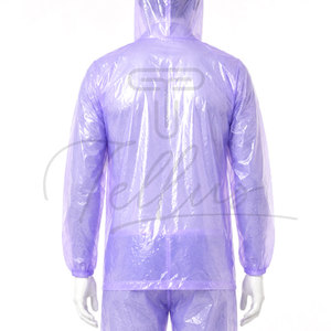 Traje Impermeable y Cortavientos para Hombre, 2 Piezas, Chaqueta y Pantalones de PVC/Poliéster Resistentes para Trabajo al Aire Libre - Product Image 4