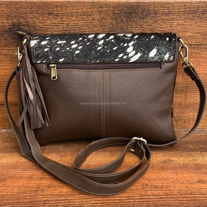 2024 vente en gros nouveau concepteur de luxe en cuir véritable sac à bandoulière pour femmes Western peau de vache bracelet personnaliser mode sacs à main - Product Image 5