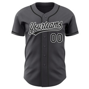 Camiseta de béisbol para hombre, uniforme deportivo personalizado de poliéster tejido, transpirable, de secado rápido, con botones al frente. - Product Image 2