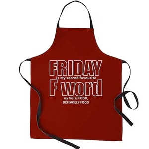 Best Quality Hot Sale 100% Pure Cotton <b>Kitchen</b> Bib <b>Apron</b> Customized Print Use For Cleaning - Product Image 1